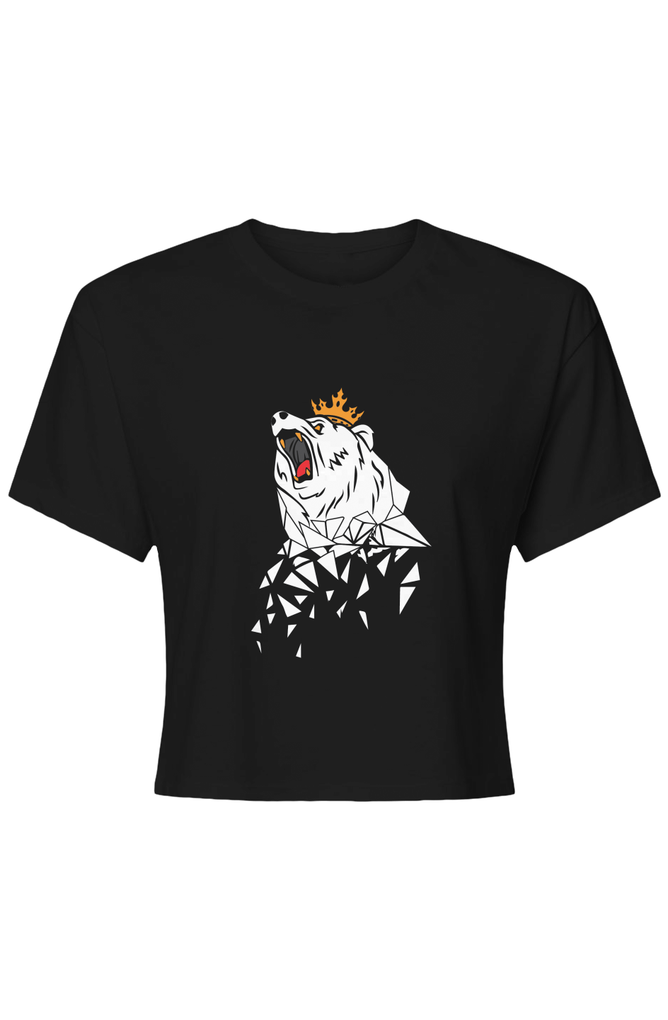 Womens king bear Crop Top