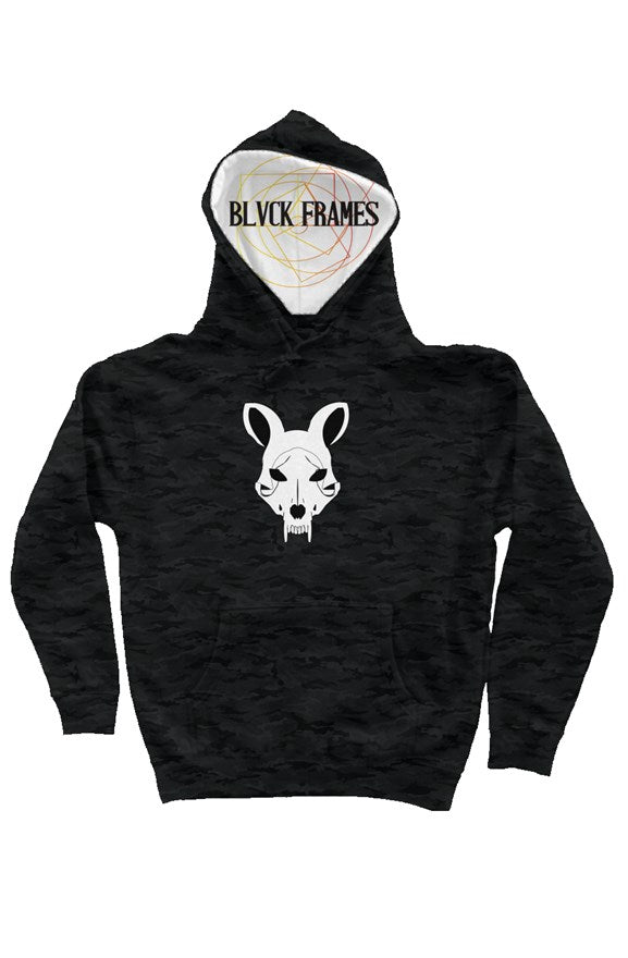 Camo Fox Skull Heavyweight Hoodie